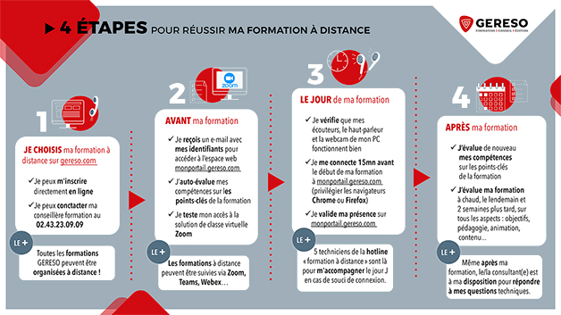 Infographie formation à distance GERESO